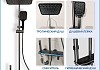 Душевая система с тропическим душем и смесителем Teymi Lori Forte графит T10237 № 2
