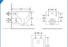 Инсталляция с унитазом комплект 5 в 1 Teymi унитаз подвесной безободковый Lina S кнопка черная F16602 № 13