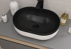 Раковина для ванной накладная Teymi Solli 48 Duo artceramic цвет черно-белый матовый T50388 № 5