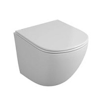 Превью фото Унитаз безободковый Grossman GR-4455 S 490x360x350 подвесной  с тонкой крышкой № 1