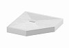 Поддон Grossman трапеция белый (100x100x2,5) Strong GR-S1100100D № 5