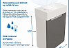 Тумба подвесная с раковиной для ванной 40 см Teymi Бьёрке фасад графит раковина Vitra 40 левая F18288 № 5