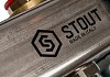 Коллектор Stout SMS 0922 нержавеющая сталь, на 11 контуров, без расходомеров № 6