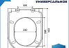 Сиденье для унитаза Teymi S40806 (совместимо T40806) быстросъемное, дюропласт, микролифт № 8