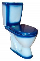 Превью фото Унитаз-компакт Rosa Ресса синий Вн УнС07 № 1