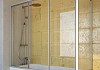 Шторка на ванну GuteWetter Practic Part GV-413A левая 188x70 см стекло бесцветное, профиль матовый хром