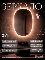 Превью фото Зеркало настенное с подсветкой в ванную Teymi Valma 600х800 LED сенсор T20707 № 1
