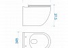Готовое решение Teymi: Инсталляция Aina 45 + клавиша смыва Helmi хром + унитаз Demi F01375 № 13