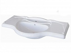 Превью фото Раковина Лаура 105 белый мрамор 1A706831LU080 № 1