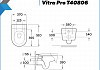 Унитаз подвесной безободковый с быстросъемным сиденьем микролифт Teymi Vitra Pro T40806 № 3