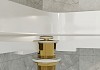 Донный клапан для раковины с переливом Teymi Ritta золото глянцевый T140225 № 10