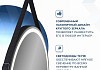 Зеркало настенное с подсветкой в ванную круглое Teymi Tiko D65 LED сенсор черный кожаный ремень T20903S T20903S № 4