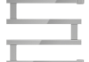 Полотенцесушитель водяной Маргроид Айна М 60х50 профильный, прямое/скрытое подключение, хром 4690569241301 № 2