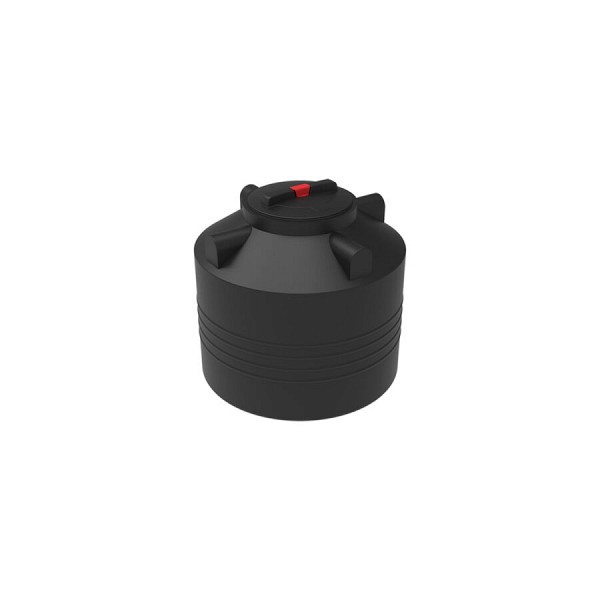 Емкость ЭкоПром ЭВЛ 200 с крышкой с дыхательным клапаном черный (для полива) 110.0200.899.0