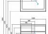 Тумба с раковиной Акватон Римини 100 белая 1A2328K3RN010 № 5