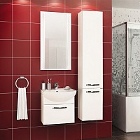 Превью фото Комплект мебели для ванной Акватон Ария 50 белая № 1