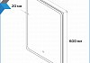 Зеркало настенное с подсветкой в ванную Teymi Ritta 80х60 LED сенсор T20249 T20249 № 8