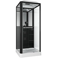 Превью фото Душевая кабина Grossman GR-221 90x90 см черная № 1