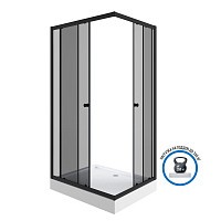 Превью фото Душевой уголок Niagara Eco NG-118-14QT 1100х800х1950 низкий поддон, стекло тонированное 1181432QT № 1