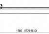 Шторка на ванну Ravak AVDP3-180 Transparent, профиль белый № 4