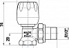 Вентиль Stout SVRs 1152 1/2", ручной терморегулирующий с неподъемным шпинделем, угловой  , купить батареи в Москве № 15
