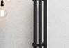 Полотенцесушитель электрический Маргроид Хелми Inaro 3 секции профильный, 120х15, таймер, скрытый монтаж, правое подкл, черный матовый 4690569234976 № 6