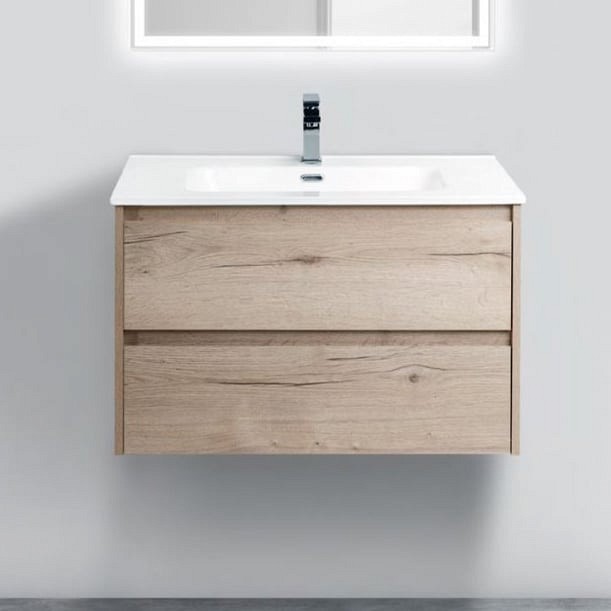 Тумба с раковиной belbagno kraft 80 bianco opaco