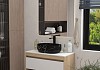 Раковина для ванной накладная Teymi Solli 48 artceramic цвет мрамор черный матовый T50387 № 3