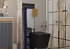 Комплект инсталляция Teymi Rapid SL с кнопкой GROHE золото глянец + унитаз ТОРНАДО Helmi Pro Vortex Black F17566 № 15
