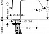 Комплект Смеситель Hansgrohe Talis Select E 71750000 для раковины, с донным клапаном + Раковина Duravit Architec 0319420000 № 6