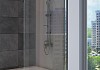Шторка на ванну Teymi Solli 1400x850, прозрачное закаленное стекло 6 мм, профиль хром T00204 № 8
