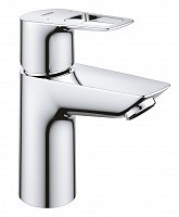 Превью фото Смеситель для раковины Grohe BauLoop с ограничителем температуры, гладкий корпус, размер S, хром 23337001 № 1