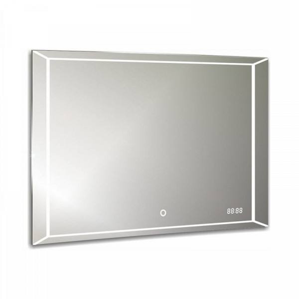 Зеркало Azario VOLL 800x600 сенсор выкл+часы