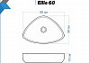 Комплект Teymi: Тумба Ritta 65 дуб эврика/белый матовый + раковина Ellie 60 F03332 № 15