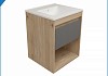 Фасад для тумбы в ванную 50 см Teymi Vitra цвет графит T60407 T60407