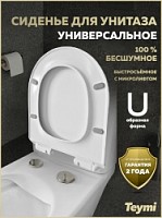 Превью фото Сиденье для унитаза Teymi S40810 (совместимо T40810; T40811) быстросъемное, микролифт № 1