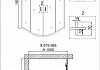 Душевое ограждение Niagara Nova NG-6407-08 GOLD 100x100x190 полукруг, двери раздвижные 64070811GOLD № 4