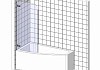 Шторка на ванну Ravak Rosa CVSK1 140/150 R Transparent, профиль блестящий № 3