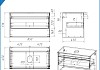 Тумба подвесная с раковиной для ванной 85 см Teymi Ritta корпус дуб фасад белый раковина Solli 41 F11660 № 19