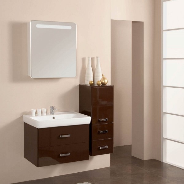Комплект мебели для ванной Акватон Америна 70 темно-коричневая