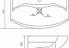 Комплект мебели для ванной Акватон Ария 80 черный глянец  № 5
