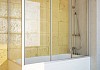 Шторка на ванну GuteWetter Practic Part GV-413A правая 188x70 см стекло бесцветное, профиль матовый хром