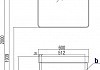 Тумба с раковиной Акватон Америна М 60 черная 1A1689K1AM950 № 7