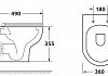 Унитаз подвесной безободковый OWL Tid Cirkel-H с сиденьем DP микролифт № 6