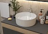 Раковина для ванной круглая накладная Teymi Martta D36 белая T52102 № 5