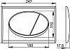 Система инсталляции для унитазов AlcaPlast Sadromodul AM101/1120 + M70 + M91 4 в 1 кнопка смыва белая № 6