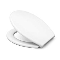 Превью фото Сиденье Cedo Каладон, стальное крепление, дюропласт, белое № 1