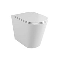 Превью фото Унитаз безободковый Grossman GR-PR4450S 575x370x430 белый приставной с тонкой крышкой № 1