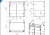 Фасад для тумбы в ванную 60 см Teymi Netta цвет графит T60609 T60609 № 4