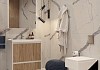 Комплект мебели для ванной Velvex Klaufs 80.2D.1Y черная, шатанэ, напольная